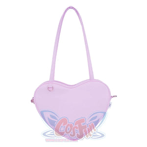 Lovely Large Size Heart-shaped Shoulder Bag S22932 Purple