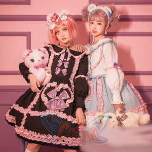 Sweet High Waist Lolita Jumper Skirt Sets