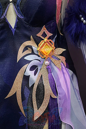 Genshin Impact Ningguang Orchid’s Evening Gown Cosplay Costume C00976 Costumes