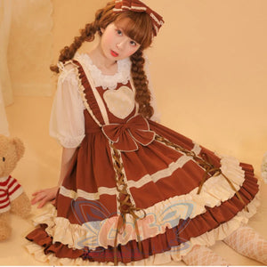 Sweet and Lovely Dot Lolita Jumper Skirt