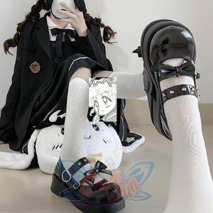 Original Lolita Round Toe Thick Soled Shoes - cosfun