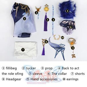 Genshin Impact Ningguang Orchid’s Evening Gown Cosplay Costume C00976 Costumes