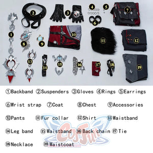 Genshin Impact Wriothesley Cosplay Costume C08608 Aa Costumes
