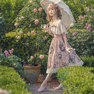 Rose of French Elegant Summer Lolita Short-sleeved Dress