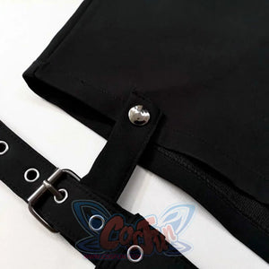 Unique Black Punk Cross Pendant Removable Leg Ring High Waist Cool Girl Shorts S20053 Shorts