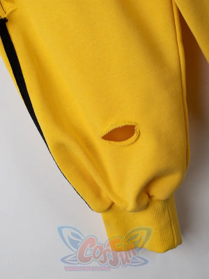 Cosfun Original Cute Electric Critter Yellow Grunge Cosplay Full Zip Hoodie A00006 Sweatshirt