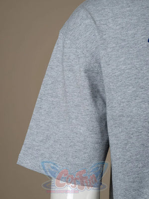 Venom: The Last Dance Eddie Brock cosplay t-shirt in heather grey balances a short sleeve silhouette at the side.