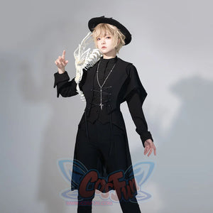 PRE-SALE Medieval Original Vintage Little Prince Lolita Swallowtail Long Vest