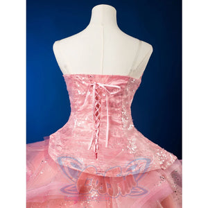 Formal Dress Cosplay Costume Dreamy Pink Strapless Ball Gown FY0144 Costumes