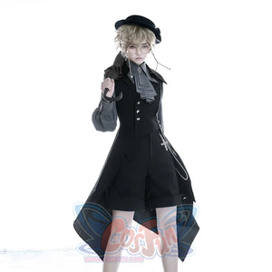 PRE-SALE Medieval Vintage Little Prince Irregular Long Vest S22494