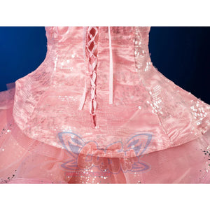 Formal Dress Cosplay Costume Dreamy Pink Strapless Ball Gown FY0144 Costumes