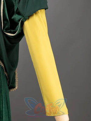 Alicent Hightower cosplay costume shapes a refined medieval queen look with teal court styling and robe lines.