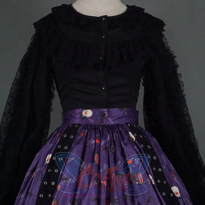 Halloween Gothic Lolita Long Sleeve Shirt S22701 XS
