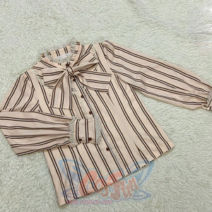Chocolate Daily Sweet Lolita Stripe Long Sleeve Shirt