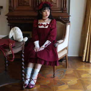 Lovely Elegant Lolita Large Size Slim Dress