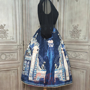 Egypt Style Simple Daily Lolita Printed Long Skirt