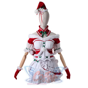 Re: Zero − Starting Life In Another World Ram Cosplay Christmas Outfit C00880 Xs Costumes