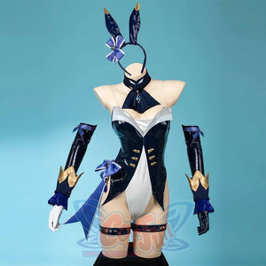【READY TO SHIP + FREE SHIPPING】COSFUN Original Genshin Impact Furina Derivative Bunny Girl Bodysuit Swimsuit Cosplay
