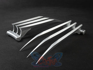 Wolf Claw Silver Blade cosplay prop centers a three-pronged silver claw on a single hand piece.