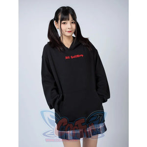 Little Devil Wings Character Oversize Hoodie Sweatshirt Mp005920