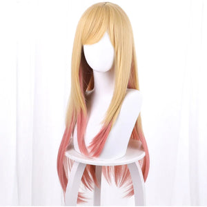 My Dress-Up Darling Kitagawa Marin Gold Pink Long Wig 00116 Wigs