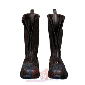 Final Fantasy VII Rebirth FF7R Cloud Strife cosplay boots frame reinforced rounded toes.