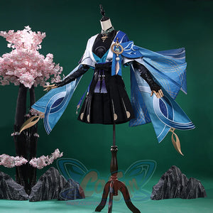 Genshin Impact Scaramouche Wanderer Cosplay Costume - close-up detail