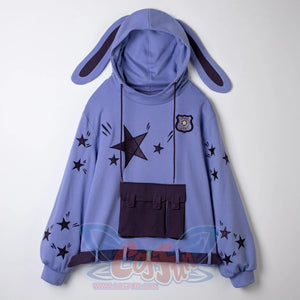 【Ready To Ship + Free Shipping】Cosfun Original Purple Bunny Zootopia Judy Derivative Hoodie