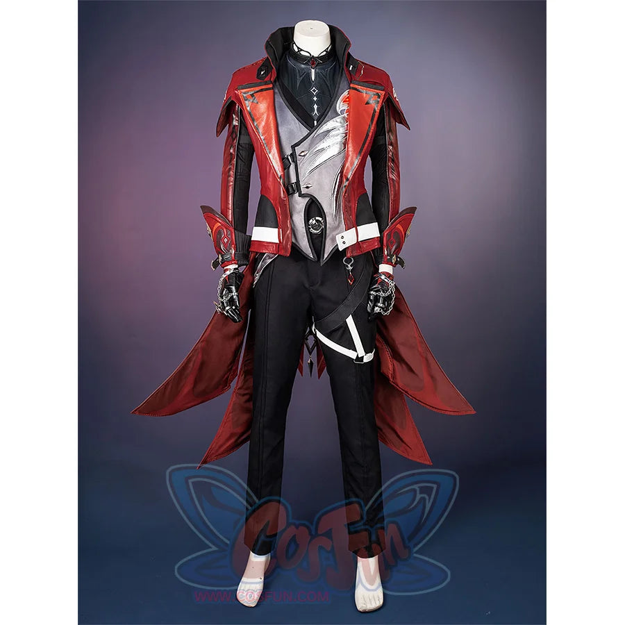 Genshin Impact Red Dead Of Night Diluc Cosplay Costume C07691 Aaa Men / Costume-S Costumes