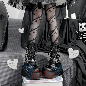 Original Spice Girl Lolita Round Toe Short Boots S22657 - cosfun