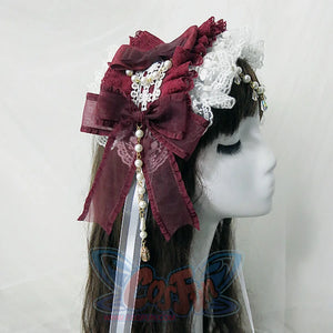 Original Lovely Pearl Lolita Lace Hairband - cosfun