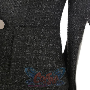 2021 Movie Cruella Estella De Vil Cosplay Black Costume C00526 Costumes