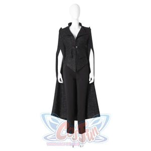 2021 Movie Cruella Estella De Vil Cosplay Black Costume C00526 Costumes