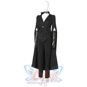 2021 Movie Cruella Estella De Vil Cosplay Black Costume C00526 Costumes