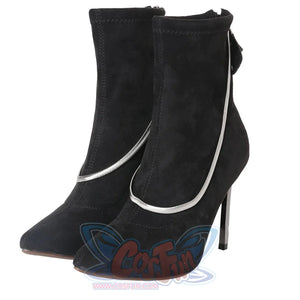 2021 Movie Cruella Estella De Vil Cosplay Black Costume C00526 Shoes / Eur 35 Costumes