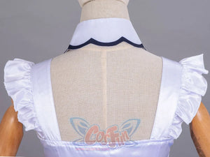LoveLive! SuperStar!! Liella! Tang Keke cosplay costume upper back traces a sailor collar edged in dark blue zigzag trim.