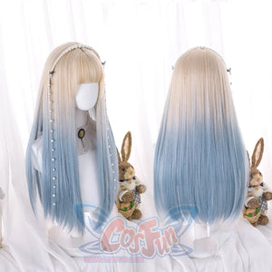 Gradual Change Long Straight Hair Lolita Wig S22323