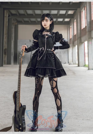 Punk Style Autumn and Winter Cool Lolita Dress S22178