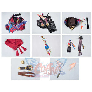 Genshin Impact Chasca Cosplay Costumes C09280 B Costumes