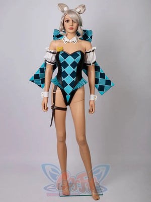 Genshin Impact Lynette Cosplay Derivative Bodysuit Swimsuit Fy0019 Costumes