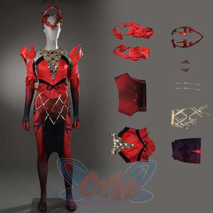 Game Rivals Scarlet Witch Arcane Master Skin Cosplay Costume N09470 XS Costumes