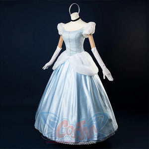 【READY TO SHIP】Cinderella Cosplay Costume Princess Dress Fairy Tale Ball Gown N08290 Costumes