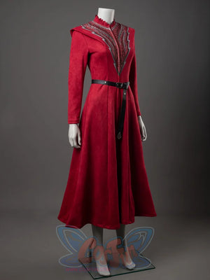 Baela Targaryen cosplay costume back view highlights the layered garment shape and court-inspired detailing.