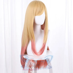 My Dress-Up Darling Kitagawa Marin Gold Pink Long Wig 00116 Wigs