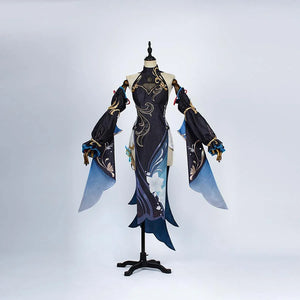 Genshin Impact Shenhe Cosplay Costume Frostflower Dew Outfit N08797 A Costumes