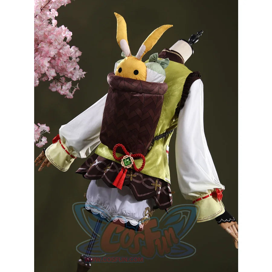 Genshin Impact Yaoyao Cosplay Costume C07225 Aaa Back Basket + Rabbit Puppet Radish *2 Costumes