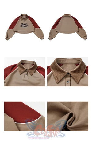 Khaki Striped Velvet Patchwork Slim Skirt Pants Sweater Suit S22429