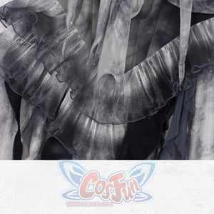 Gothic Tie-Dye Fitted Mermaid Chiffon Skirt Skirt