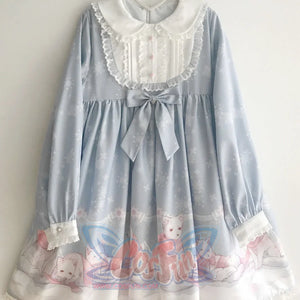 Snow Fox Lolita Long Sleeve Dress