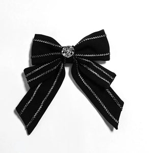 PRE-SALE Original Lolita Bowknot Brooch Accessory S22618 Black
